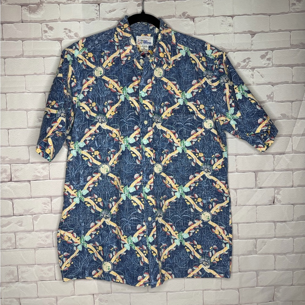 Vtg REYN SPOONER Hawaii Medical Association Aloha Floral Camp Hawaiian Shirt